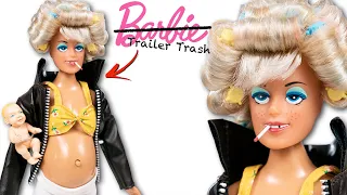 Barbie is not the same… Trailer Trash pregnant doll: review and unboxing