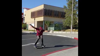 The coolest way to get up a curb.