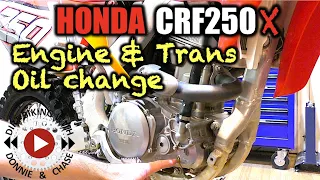 Honda CRF250X | CRF250R Oil Change - Step By Step | 2005-2017 CRF250X | 2004-2009 CRF250R