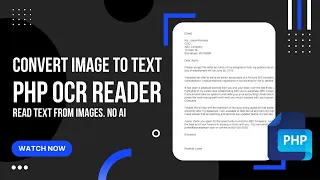 Read Text from Images using PHP OCR Reader