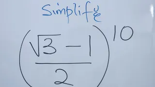 A Nice Olympiad Maths Simplification Problem | You should know this trick!!!