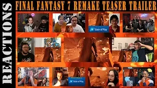 Final Fantasy 7 Remake Teaser Trailer Reactions Mashup