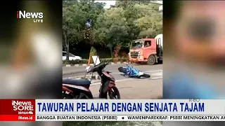 Tawuran Pelajar di Tangerang Selatan, Satu Terkena Sabetan Senjata Tajam #iNewsSore 10/12