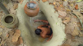 Build The Most Hidden Temple Underground House Water Slide To Underground Swimming Pools