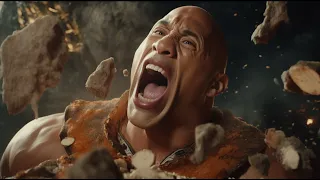 I asked AI to make The Rock eat rocks