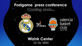 Press Conference | Real Madrid - Valencia Basket | Semifinales