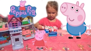 Домик Свинки Пеппы. Видео про игрушечный домик для свинки Пеппа. House for Peppa Pig