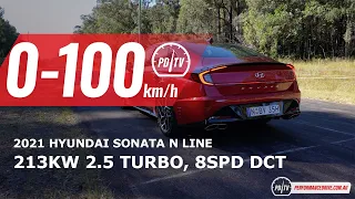 2021 Hyundai Sonata N Line 0-100km/h & engine sound