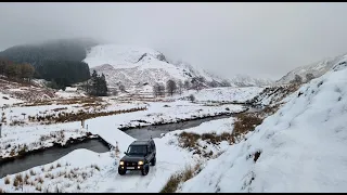 NFG Ep34 A WINTER WONDERLAND, WALES OFFROADING STRATA FLORIDA IN THE SNOW!! EPIC SOLO ADVENTURE