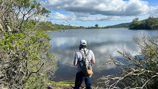 Hiking and Fishing - Joseph D. Grant County Park (San Jose Bass Fishing)