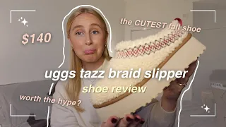 2023 fall fashion MUST-HAVE - ugg tazz braid slippers review & try on haul 🍂✨