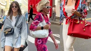 BEST SUMMER LOOKS 🇮🇹 STYLISH PEOPLE | MILAN STREET FASHION #summerfashion #vanityfair