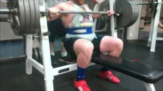 184 kg  / 405 lb bench