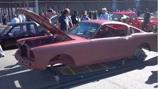 1965 Mustang Fastback Restoration replacement body shell by Thoroughbred GT at SEMA 2013