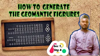 Sec 1, stg 4: Giving birth to the geomantic figures (How to create a geomantc spread).