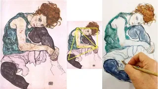 Egon SCHIELE - How to Develop Your Figure Drawing STYLE