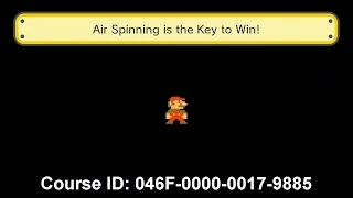 Super Mario Maker: Air Spinning is the Key to Win!