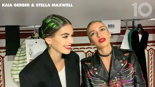 MOSCHINO BACKSTAGE Q&As WITH KAIA GERBER, STELLA MAXWELL, YASMIN WIJNALDUM & AIDEN CURTIS