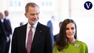 Felipe VI y Letizia asisten a la recepción en el Palacio de Buckingham