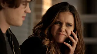 TVD 6x14 - Damon calls Elena to get to the sheriff's office, she's stoned | Delena Scenes HD