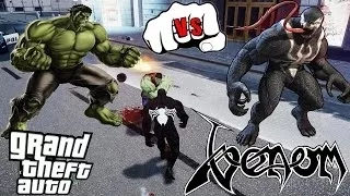 VENOM VS HULK | VENOM (SPIDERMAN) FIGHTS THE INCREDIBLE HULK | EPIC BATTLE | GRAND THEFT AUTO IV