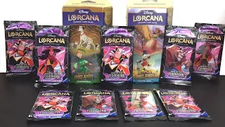 Opening Disney Lorcana Packs ✨ Series 2 Rise of the Floodborn & Series 3 Into the Inklands Decks