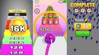 [ 9256 High Score] Level Up Balls! vs Number Ball 3D Merge Games vs Merge Number Run Master gameplay