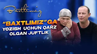 "Baxtlimiz"ga yozish uchun qarz olgan juftlik