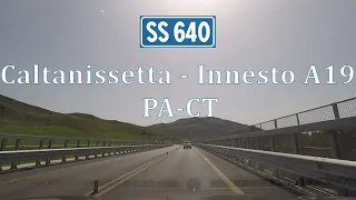 SS640 tratto Caltanissetta innesto autostrada A19 Palermo - Catania 25/4/2022