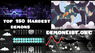 Top 150 Hardest Extreme Demons In Geometry Dash (Global Demonlist)
