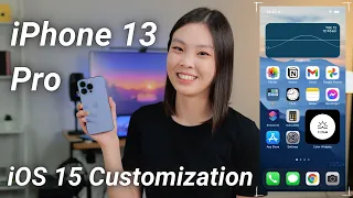 FIRST 6 THINGS TO DO ON NEW IPHONE 13 PRO | Setup + Customization on iOS 15 💙