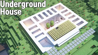 Modern Underground House Tutorial [Architecture major, Minecraft Beginner] [How to Build Minecraft]