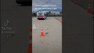 Parallel parking a bus