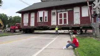 Historic Wheeling and Lake Erie Railway train depot moved in Kent