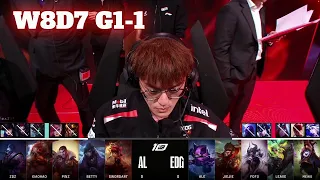 AL vs EDG - Game 1 | Week 8 Day 7 LPL Spring 2023 | Anyone's Legend vs Edward Gaming G1