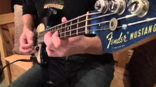 1969 Fender Competition Lake Placid Blue  Mustang Bass www.eddievegas.com Eddie Vegas