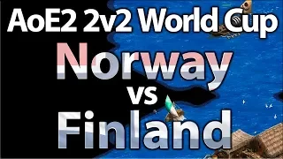 AoE2 2v2 World Cup | Norway vs Finland | Semi Finals
