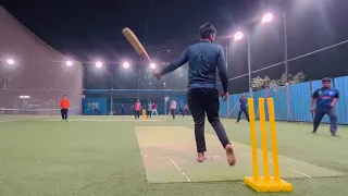 Shanawaz khan 5 ball 5 sixes turf cricket side net out
