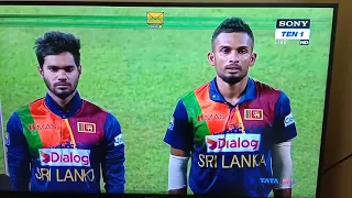 Hardik Pandya singing Sri Lankan National Anthem, so beautiful to see.