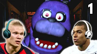 Haaland & Mbappe  play FIVE NIGHTS AT FREDDY'S - ft. Bellingham & Maguire!! 😱