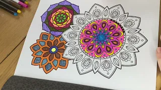 Colour me Happy - Mandala Episode 36 #mindfulness #wellness #happy #colouring