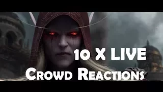 Battle for Azeroth - 10 x Banshee Queen Sylvanas Live Crowd Reactions