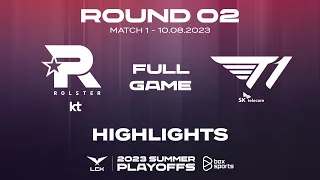 KT vs T1 Highlights ALL GAMES | Playoffs Round 2 | LCK Mùa Hè 2023