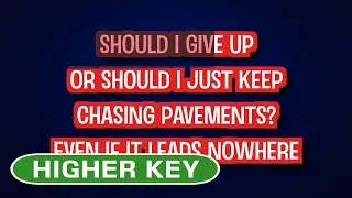 Adele - Chasing Pavements | Karaoke Higher Key