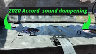 2020 Honda Accord (1.5 Turbo) Trunk sound dampening installation.