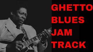 Ghetto Blues Jam Track in C Minor | B.B. King Style Guitar Backing Track (85 BPM)