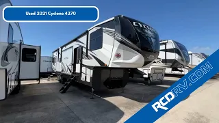 USED 2021 Heartland Cyclone 4270 Fifth Wheel Toy Hauler Walk Through - Pataskala