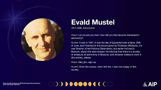 Oral History Excerpt: Evald Mustel - Partial Solar Eclipse of 1927