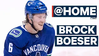 Brock Boeser Has A New Puppy & Is Healthy For NHL Return | @ Home