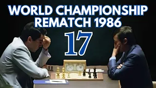 Anatoly Karpov vs Garry Kasparov | World Championship Rematch 1986 | Round 17